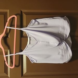 Lush Violet Chiffon Skinny Strap Camisole Tank M